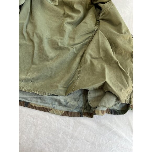 Vintage US Army Jacket Mens Small M65 Woodland Camo Cold Weather Military 90s - Picture 12 of 14